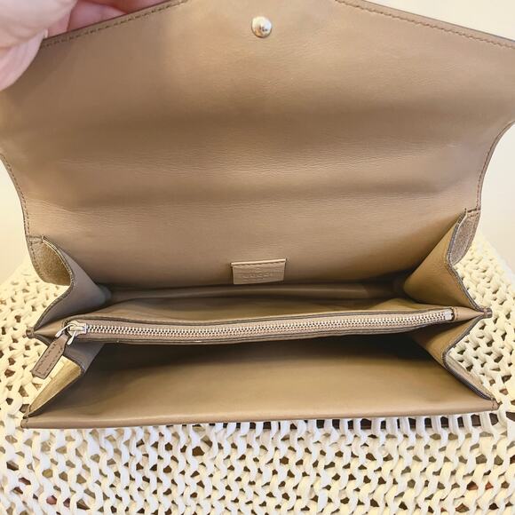 Gucci Medium Suede Dionysus Crossbody Shoulder Bag Double Flap Taupe Neutral - Picture 11 of 16